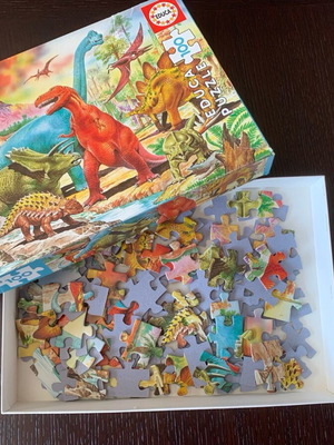 Educa Puzzle 100 Pieces with Dinosaurs like new