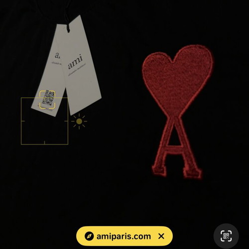 Ami Black T-shirt brand new, size M