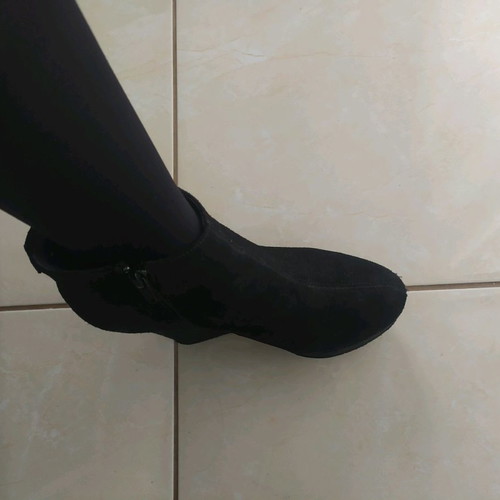 Moods Shoes black suede ankle boots used, size 37
