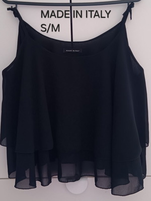 Sleeveless top Made in Italy like new, black