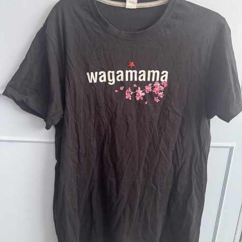 Wagamama T-shirt used, black, size L