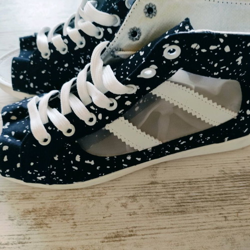 Women's summer shoes new, black and white sandals and platforms