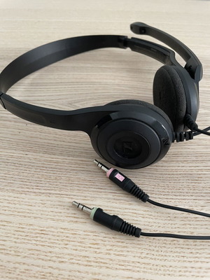 Sennheiser PC-3 headset used with separate microphone jack