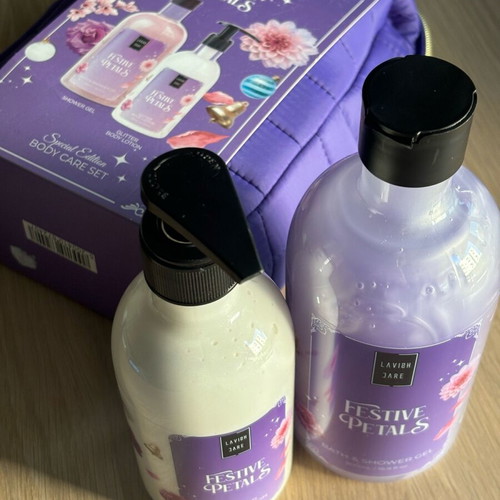 Lavish Care Festive Petals body care set new 2pcs