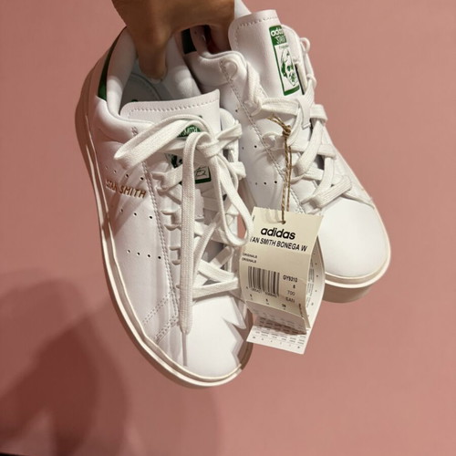 Adidas Stan Smith Bonega W sneakers, white and green, size 38