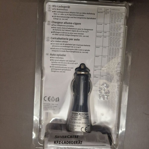 SilverCrest car charger set 12V/24V new