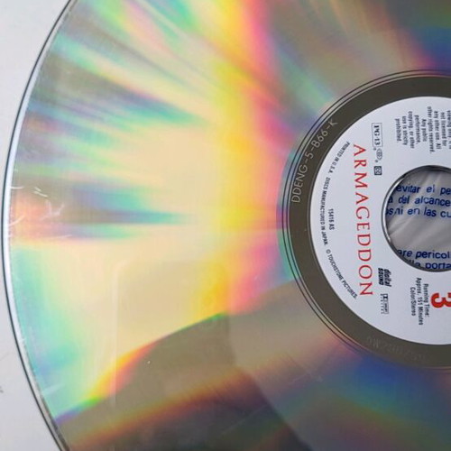 Armageddon laserdisc used with light scratches