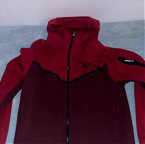 Nike tech fleece red dark