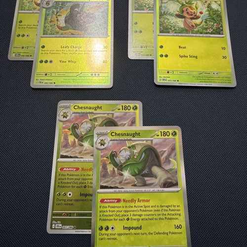 Chaos Rising Grass Lot Pokémon Cards new