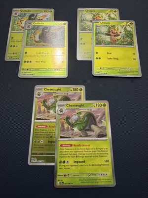 Chaos Rising Grass Lot Pokémon Cards new