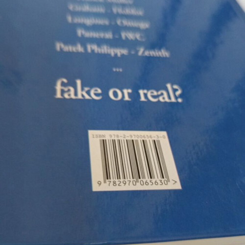 Real & Fake Watches book like new, English