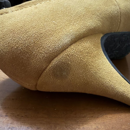 Dexim suede pumps size 39 used, brown and orange