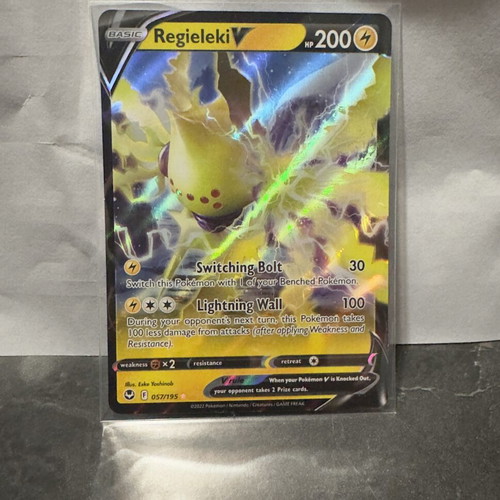 Regieleki V #057 Silver Tempest Pokémon card like new