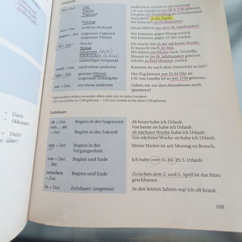 Grundstufen Grammatik German language book used