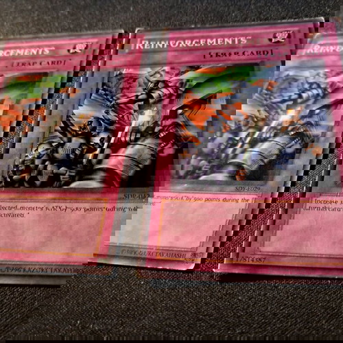 2 κάρτες reinforcements Yu-Gi-Oh