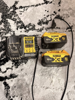 Dewalt batteries and chargers used, good condition