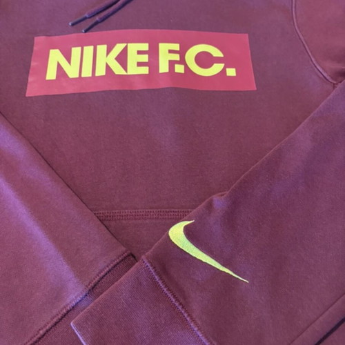 Nike hooded sweatshirt like new, men's XS, red and purple