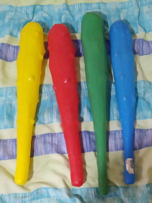 Carnival clubs new with sound, set of 4 pieces