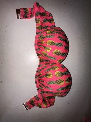 Swimsuit used, size M, pink and yellow