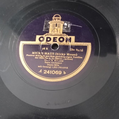 Dajos Bela Mickey Mouse gramophone record used, excellent condition