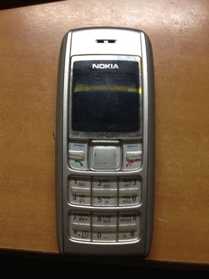 Nokia 1600 gray black used for repair or spare parts