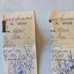 Ktel Tickets Used, 2 Student Seats Side by Side 1994 Katerini-Athens