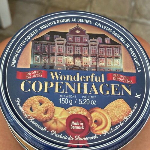 Storage tin for cookies like new from Denmark