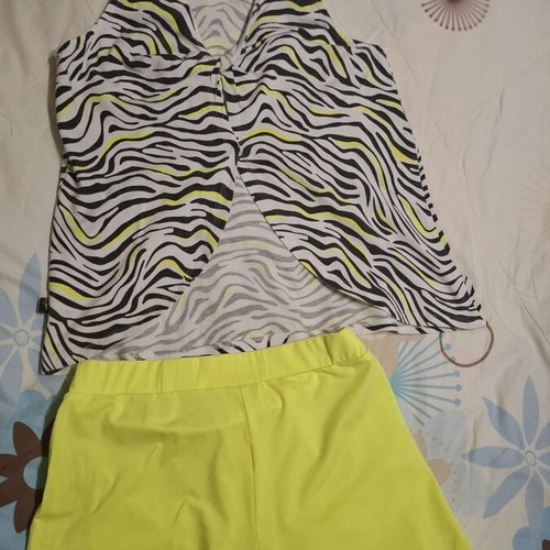 Sprint summer set for girls used, colorful shorts and tank top