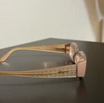 Salvatore Ferragamo glasses frame like new, beige and gold
