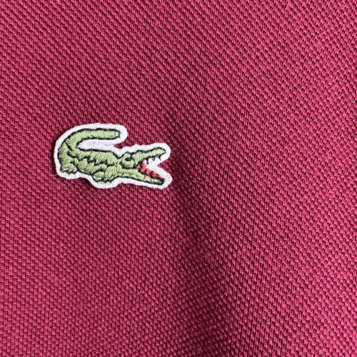 Lacoste Polo Shirt burgundy size L like new, 100% cotton