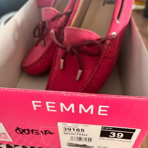 Fluchos moccasins pink suede like new