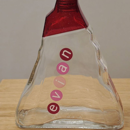 Evian collectible bottle 1 liter like new