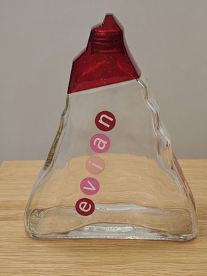 Evian collectible bottle 1 liter like new