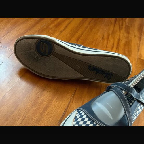 Skechers Mary Jane shoes like new, white and blue, size 40
