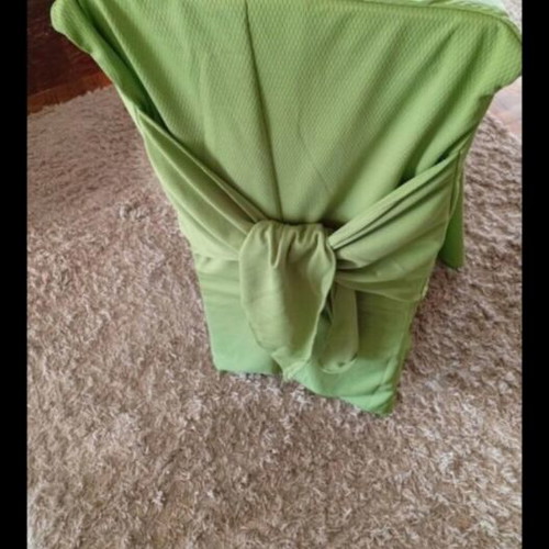 Chair covers set of 6 elastic emerald green