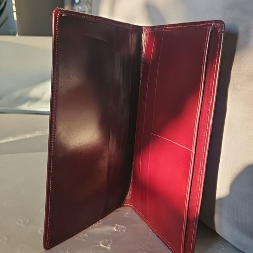 Dimple Travel Wallet folder καινούργιο, καφέ κόκκινο