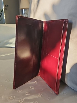 Dimple Travel Wallet folder καινούργιο, καφέ κόκκινο