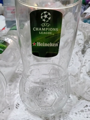 Heineken Champions League collectible glasses new, set of 6