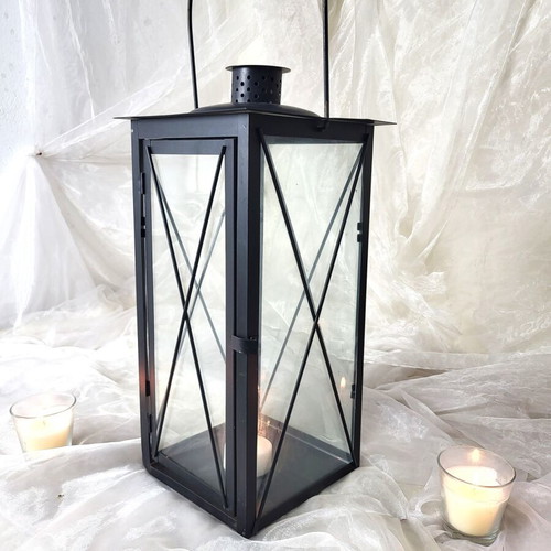 Large Metal Lantern like new, minimal decoration 52cm