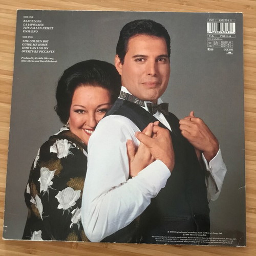 Freddie Mercury & Monserrat Gaballe Barcelona LP used, rock