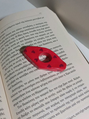 Handmade clay page holder new