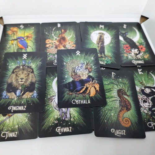 The Witch's Familiar Runic Oracle Deck pocket size, like new