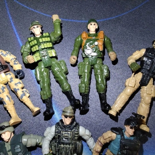 Chap Mei Soldier Force figures set of 7, 10 cm, used