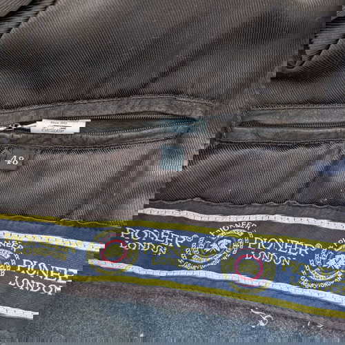 PIONEER αυθεντικό δερμάτινο ανδρικό μπουφάν μέγεθος 48 μεταχειρισμένο καφέ