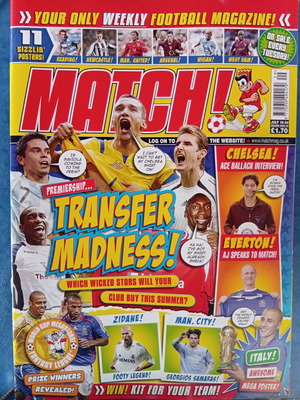 Match Football τεύχος 18-24/7/2006 σαν καινούργιο με αφίσα Ιταλία