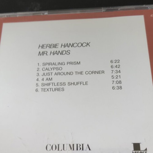 Herbie Hancock Mr. Hands CD like new, jazz