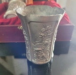 Roual Selangor Pewter Four Season Chinese glasses