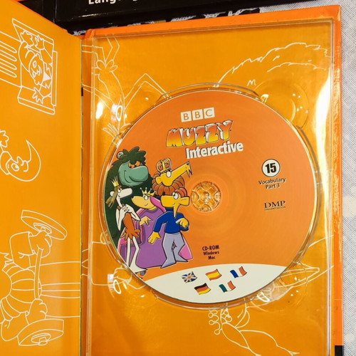 Muzzy Interactive 6-Book Set with CD ROM like new, language learning