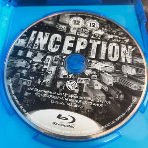 Inception movie Blu-Ray like new with subtitles