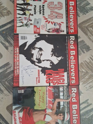 Red Believers Olympiacos magazines like new, set of 3 issues